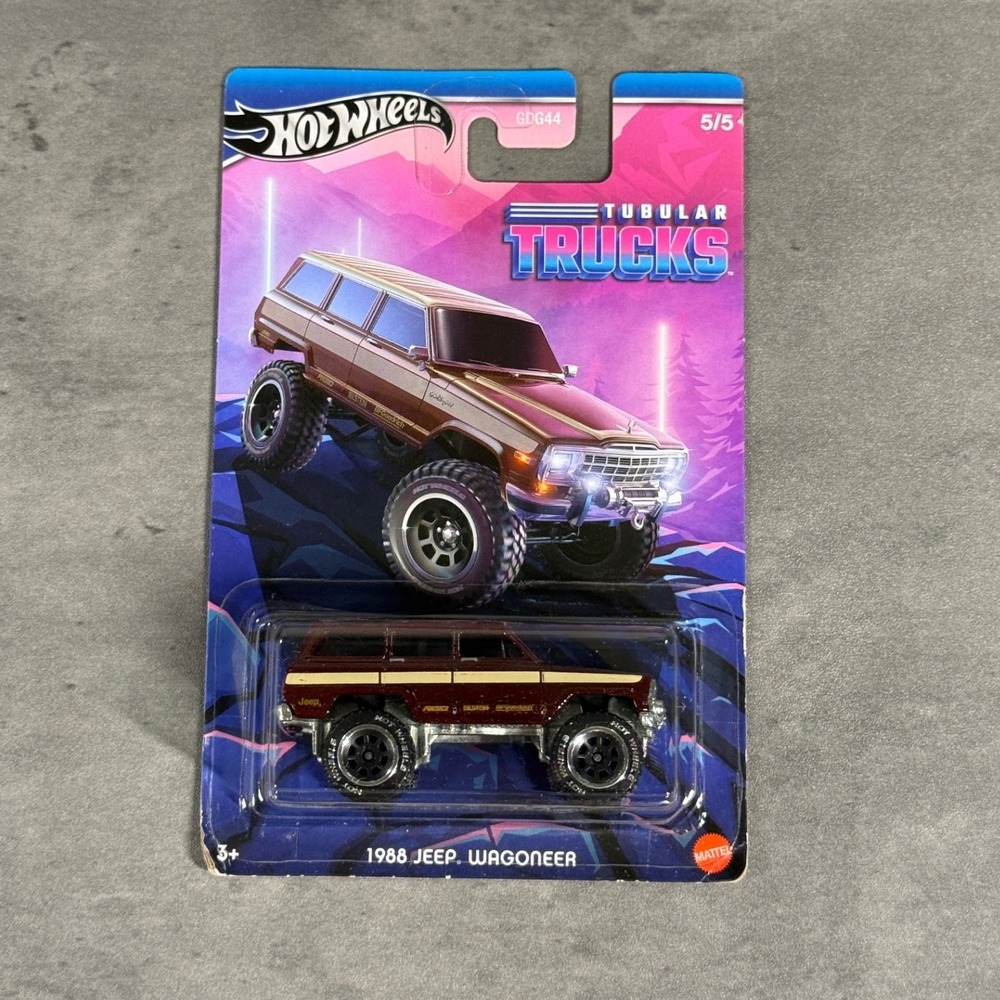 Hot Wheels 1988 Jeep Wagoneer Tubular Trucks 5/5 Brown GDG44 NEW